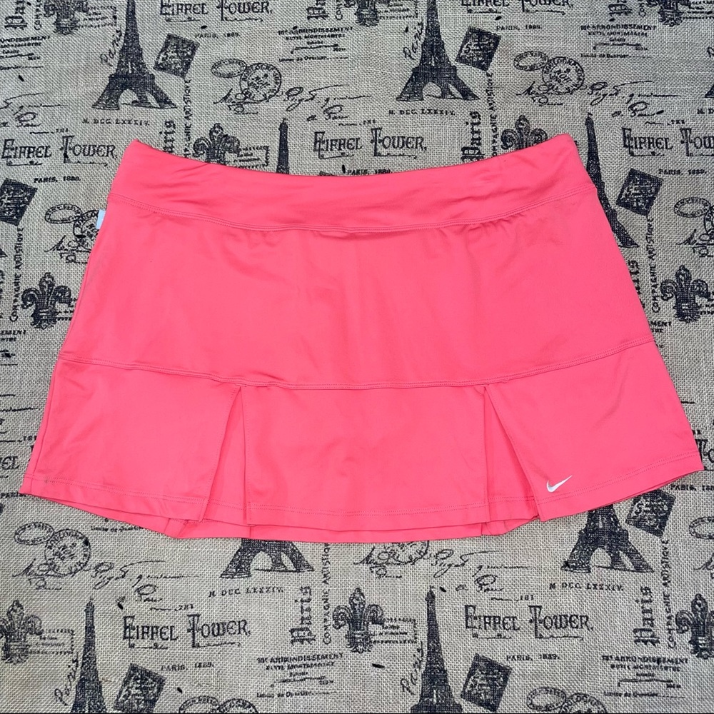 Nike NWT! Dri-Fit Power 13.4 Pink/Peach Pleated Tennis Skort